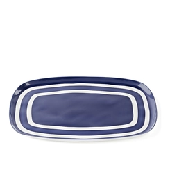 Bandeja Retangular Rasa em Melamina Riviera 50x34 cm Mediterranean Blue Guzzini