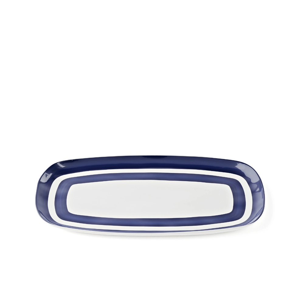 Bandeja Retangular Rasa em Melamina Riviera 43x23 cm Mediterranean Blue Guzzini