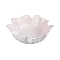 Bowl de Servir Ruffle em Cerâmica 3,8 Litros Shell Pink Le Creuset