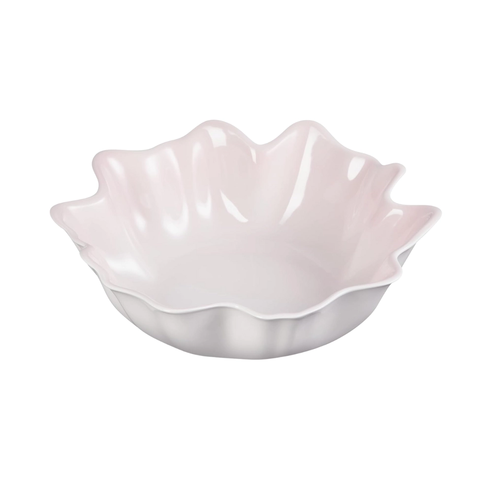 Bowl de Servir Ruffle em Cerâmica 3,8 Litros Shell Pink Le Creuset