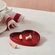 Descanso Coração de Colher 13 cm Vermelho Le Creuset