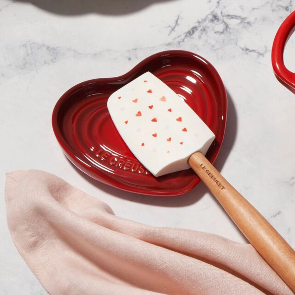 Descanso Coração de Colher 13 cm Vermelho Le Creuset