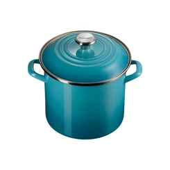 Stock Pot Pegador Aço Inox 7,6 Litros 22 cm Azul Caribe Le Creuset