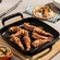 Cesta Perfurada Quadrada com Alças Alpine 30 cm Preto Le Creuset
