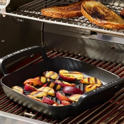 Grelha Quadrada com Alças Alpine 26 cm Preto Le Creuset