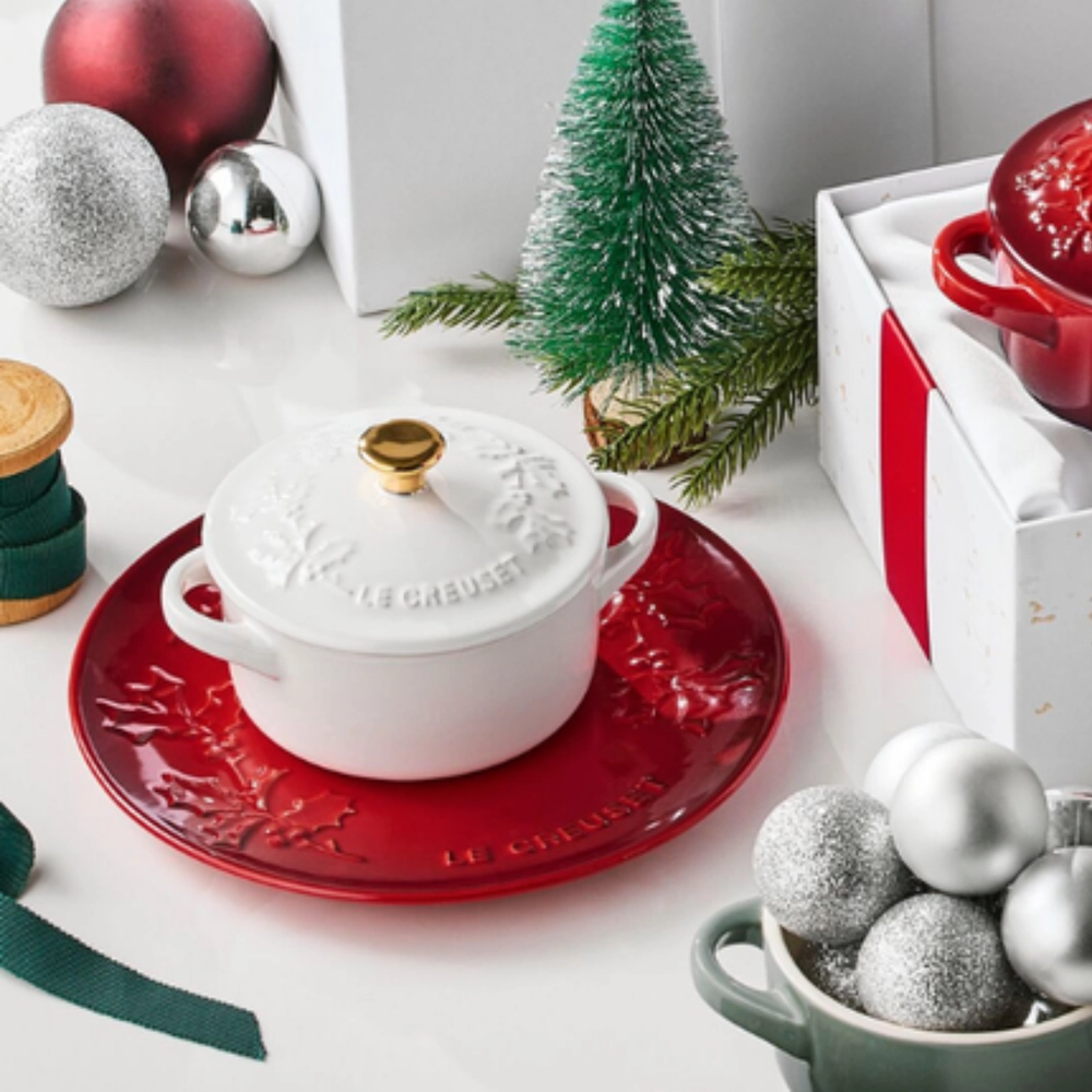 Mini Cocotte de Cerâmica Holly 250 ml Branco Le Creuset