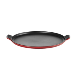 Grelha Redonda Lisa 32 cm Vermelha Le Creuset