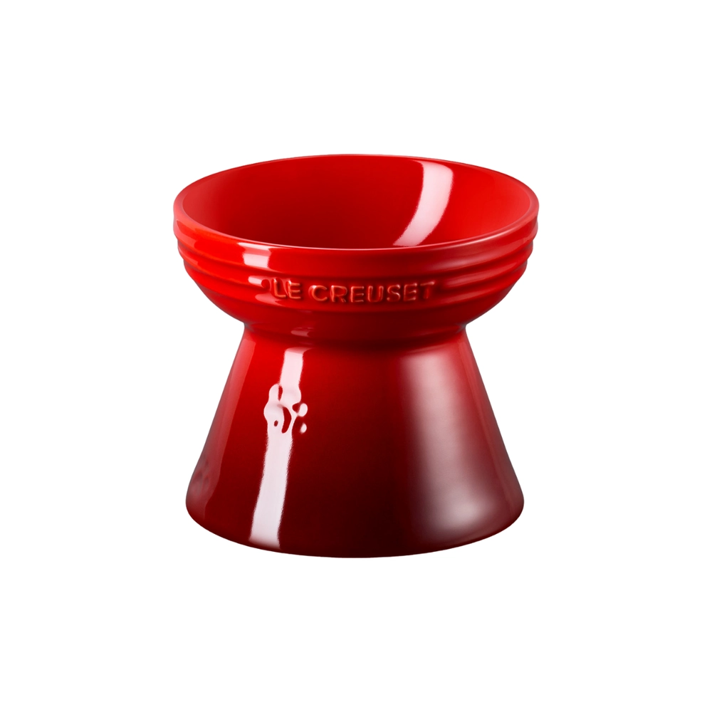 Bowl para Pet com Suporte em Cerâmica 380 ml Vermelho Le Creuset