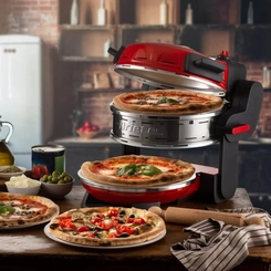 Forno de Pizza Elétrico Duplo 1800W 127V Vermelho Ariete