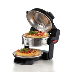 Forno de Pizza Elétrico Duplo 2100W 220V Preto Ariete
