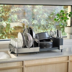 Escorredor de Louça em Aço Inox Extend Max Cinza Joseph Joseph