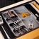Organizador para Talheres e Utensílios DrawerStore Cinza Joseph Joseph