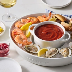 Prato para Aperitivos e Molhos Signature 34 cm Branco Le Creuset