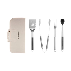 Set 4 Utensílios de Aço Inox Alpine Le Creuset
