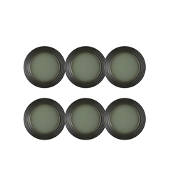 Jogo de 6 Pratos Rasos de Cerâmica 22 cm Thyme Le Creuset