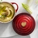 Mini Cocotte de Cerâmica 10 cm Pegador de Coração Vermelho Le Creuset