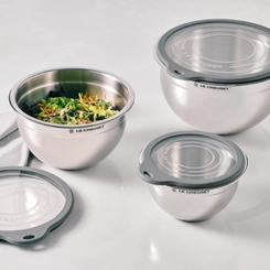 Mixing Bowl com Tampa de Aço Inox 19 cm Le Creuset