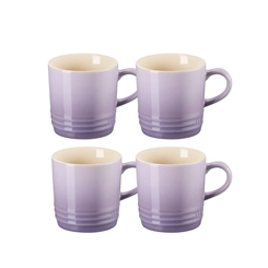 Jogo 4 Canecas de Chá de Cerâmica 350 ml Bluebell Roxo Le Creuset