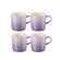 Jogo 4 Canecas de Chá de Cerâmica 350 ml Bluebell Roxo Le Creuset