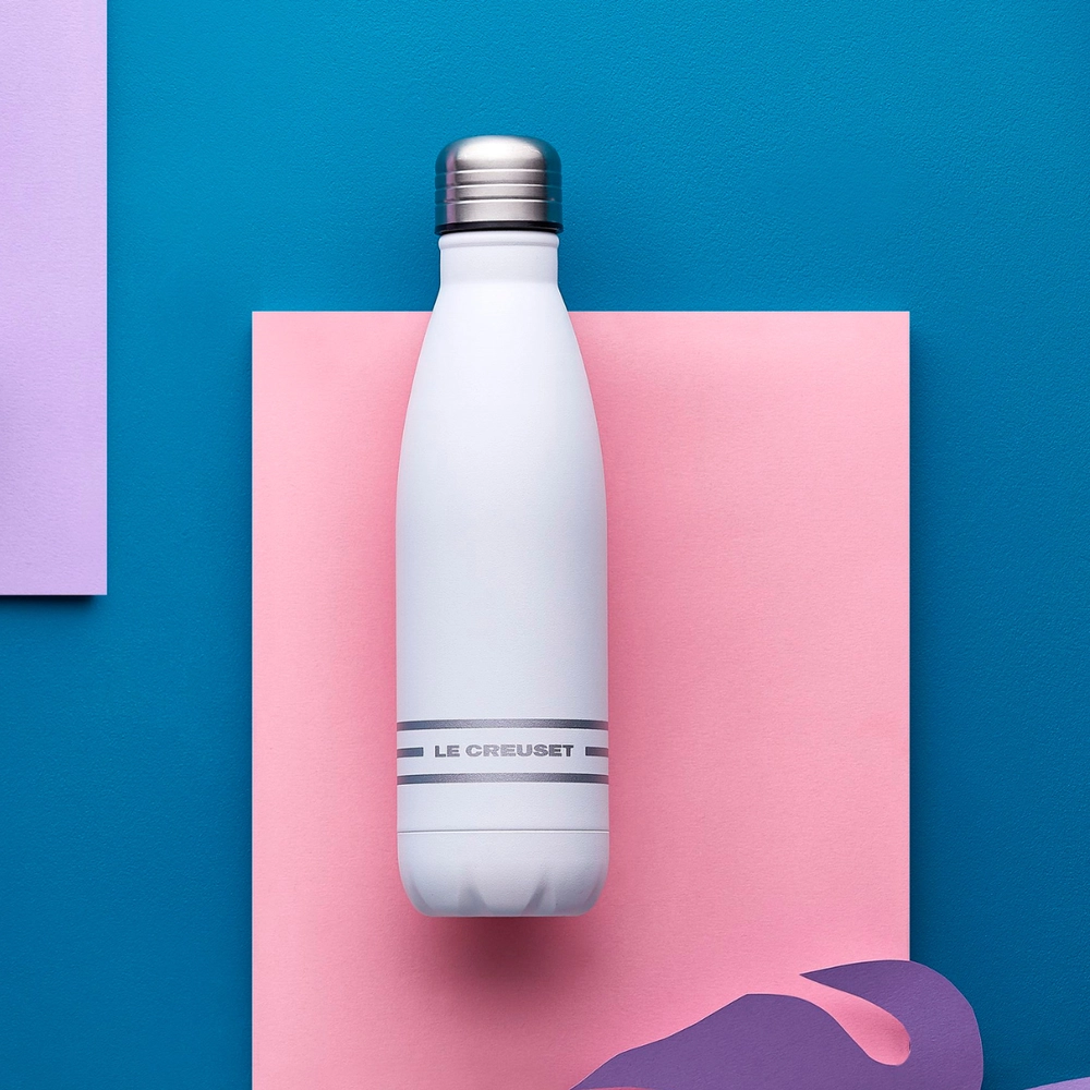 Garrafa de Hidratação em Aço Inox 500 ml Cotton Le Creuset