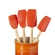 Set 3 Espátulas e 1 Pincel Craft com Porta Utensílios Classic Laranja Le Creuset