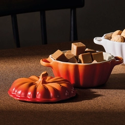 Mini Cocotte de Cerâmica Abóbora 350 ml Laranja Le Creuset
