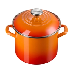 Stock Pot 7,6 Litros 22 cm Pegador Aço Inox Laranja Le Creuset