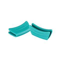 Conjunto com 2 Pegadores de Alça em Silicone Bleu Riviera Le Creuset