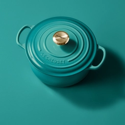Panela Redonda Signature 18 cm Bleu Riviera Le Creuset