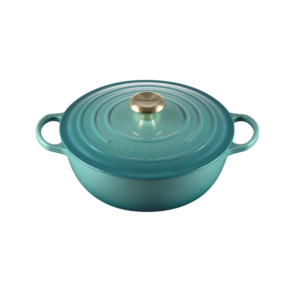 Panela Marmita Signature 26 cm Bleu Riviera Le Creuset