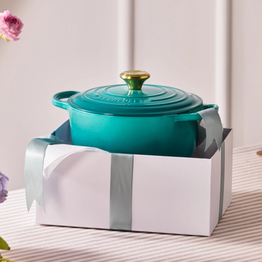 Panela Redonda Signature 24 cm Bleu Riviera Le Creuset