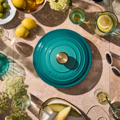 Panela Redonda Signature 20 cm Bleu Riviera Le Creuset