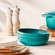 Prato Fundo de Cerâmica 22 cm Bleu Riviera Le Creuset