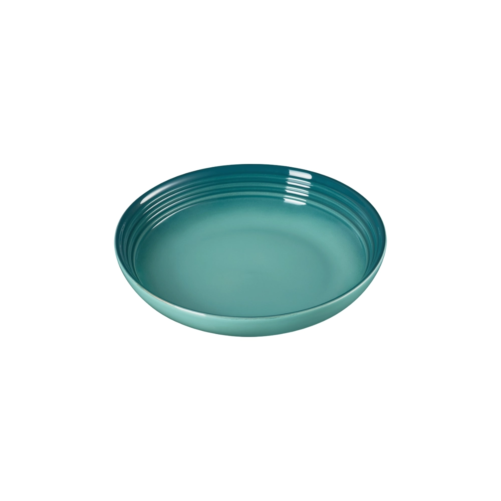 Prato Fundo de Cerâmica 22 cm Bleu Riviera Le Creuset