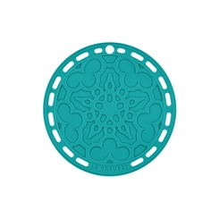 Suporte de Silicone Bleu Riviera Le Creuset