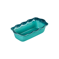 Travessa para Pão de Cerâmica Heritage 23 cm Bleu Riviera Le Creuset