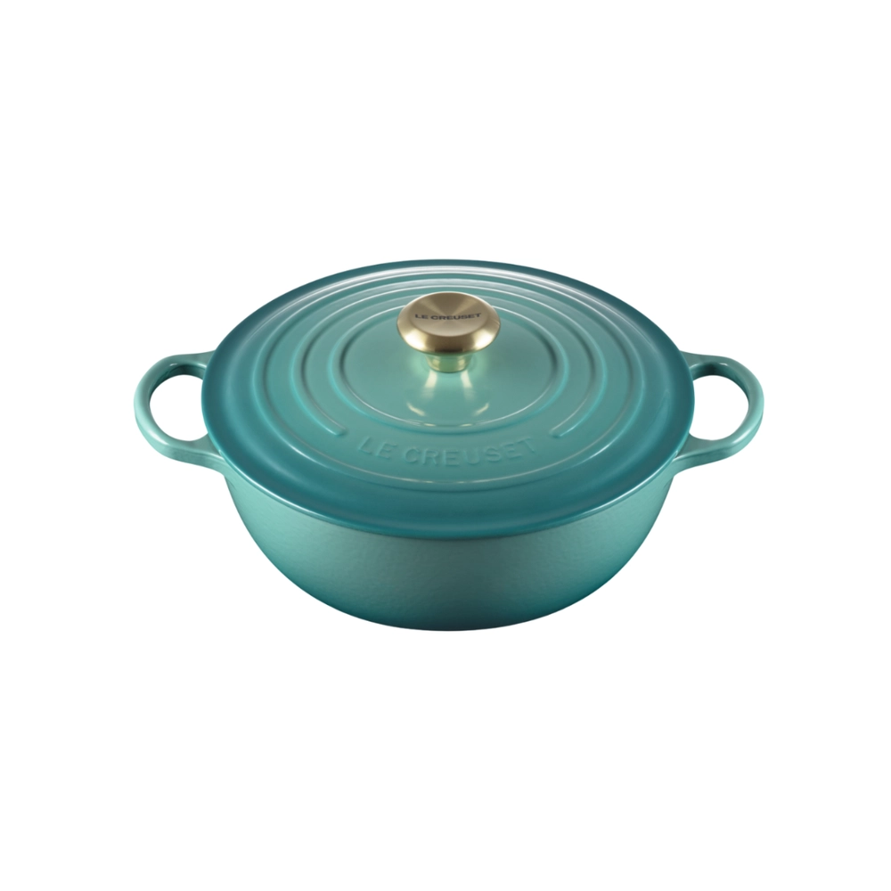 Panela Marmita Signature 22 cm Bleu Riviera Le Creuset
