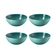Jogo de 4 Bowls para Cereal de Cerâmica 16 cm Bleu Riviera Le Creuset
