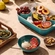 Jogo de 4 Bowls para Cereal de Cerâmica 16 cm Bleu Riviera Le Creuset