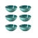 Jogo de 6 Bowls para Cereal de Cerâmica 16 cm Bleu Riviera Le Creuset