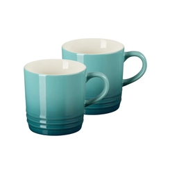 Jogo 2 Canecas de Chá de Cerâmica 350 ml Bleu Riviera Le Creuset