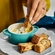 Jogo 4 Mini Cocotte de Cerâmica 10 cm Bleu Riviera Le Creuset