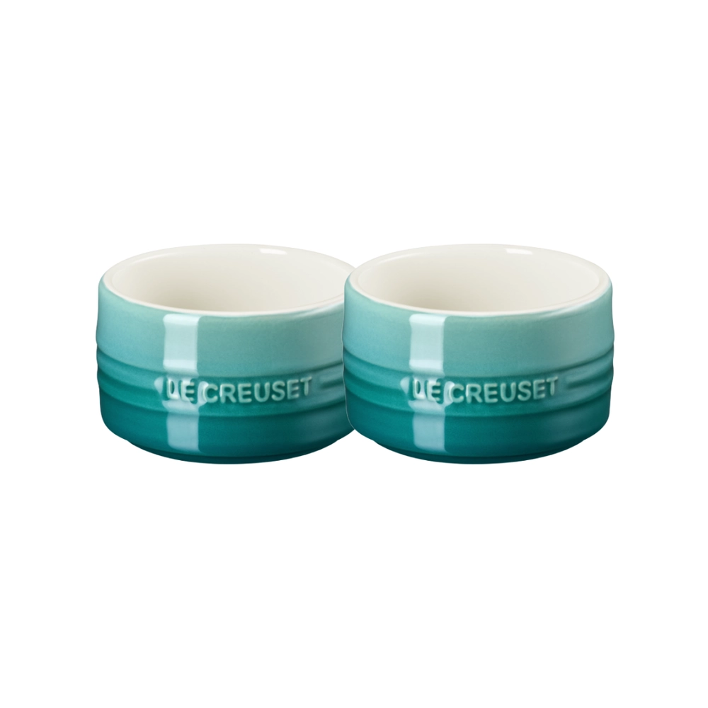Jogo de 2 Ramekins de Cerâmica 200 ml Bleu Riviera Le Creuset