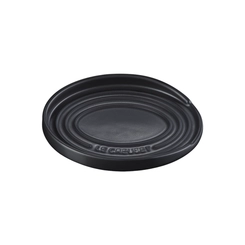 Descanso Oval de Colher de Cerâmica Preto Le Creuset