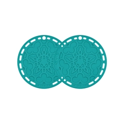 Kit de 2 Suportes de Silicone Bleu Riviera Le Creuset