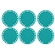 Kit de 6 Suportes de Silicone Bleu Riviera Le Creuset