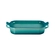 Kit Travessa Retangular com Tampa Prato e Moedores de Sal e Pimenta Bleu Riviera Le Creuset