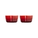 Set 2 Ramekin de Cerâmica Coração Vermelho Le Creuset
