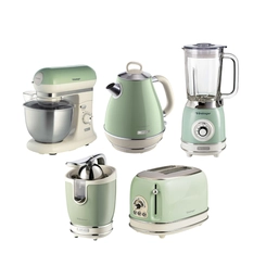 Kit 5 Eletroportáteis de Cozinha 220V Vintage Verde Ariete