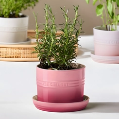 Vaso para Ervas com Bandeja 14 cm Rose Quartz Le Creuset